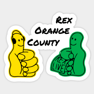 rex orange county tour Sticker